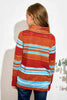 Girls Striped Cowl Neck Top with Pockets