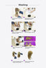 Peluca larga con rizos y highlights