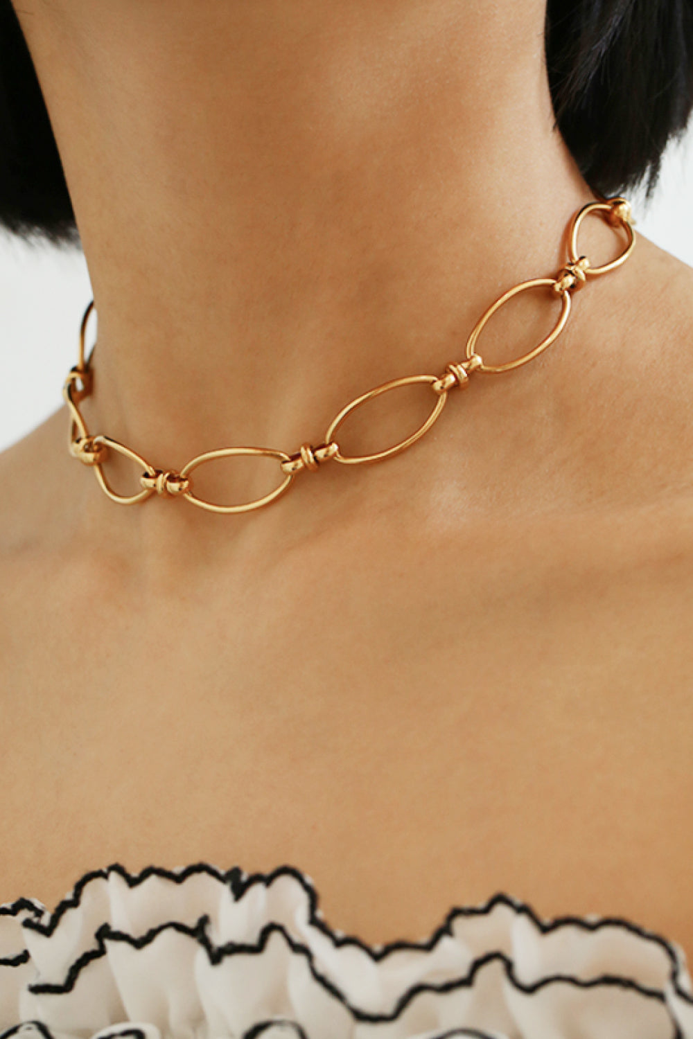 Collar vintage chapado en oro de 18 quilates