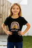 Girls Graphic Round Neck Tee Shirt