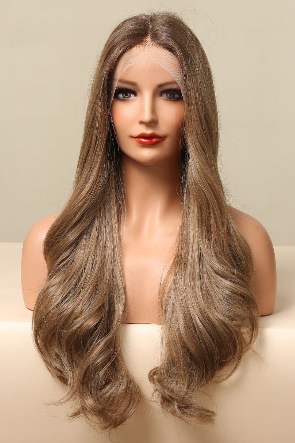 Peluca larga color Golden Brown